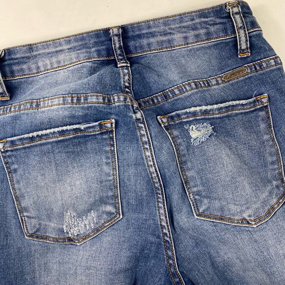 Kancan Ellington Jeans High Rise Distressed Ankle Skinny Denim Womens Sz 25 - Picture 7 of 11